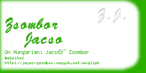 zsombor jacso business card